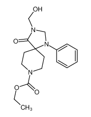 ethyl 3-(hydroxymethyl)-4-oxo-1-phenyl-1,3,8-triazaspiro[4.5]decane-8-carboxylate 83863-45-0