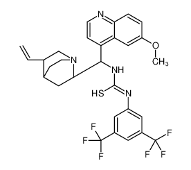 1-[3,5-bis(trifluoromethyl)phenyl]-3-[(S)-[(2S,4S,5R)-5-ethenyl-1-azabicyclo[2.2.2]octan-2-yl]-(6-methoxyquinolin-4-yl)methyl]thiourea 852913-16-7