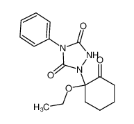 79532-62-0 spectrum, 1-(1-Ethoxy-2-oxocyclohexyl)-4-phenyl-1,2,4-triazolidin-3,5-dion