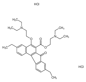 83439-31-0 2-(diethylamino)ethyl 5-[2-(diethylamino)ethoxy]-3,9-diethyl-7-oxobenzo[c]fluorene-6-carboxylate,dihydrochloride