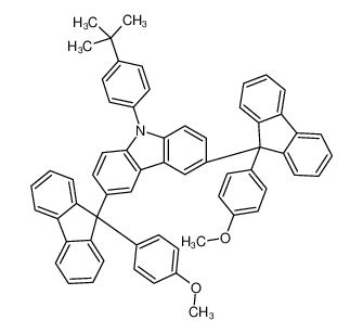 9-(4-tert-butylphenyl)-3,6-bis[9-(4-methoxyphenyl)fluoren-9-yl]carbazole 871018-07-4