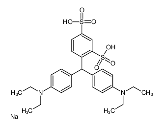 4-[bis[4-(diethylamino)phenyl]methyl]benzene-1,3-disulfonic acid,sodium 133978-89-9