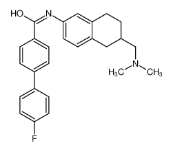 N-{6-[(Dimethylamino)methyl]-5,6,7,8-tetrahydro-2-naphthalenyl}-4 '-fluoro-4-biphenylcarboxamide 331758-35-1