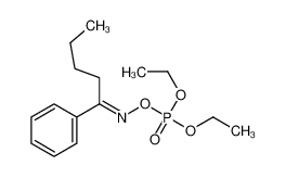 diethyl (E)-(((1-phenylpentylidene)amino)oxy)phosphonate 24303-33-1