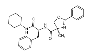 177762-94-6 (R)-4-Methyl-2-phenyl-4,5-dihydro-oxazole-4-carboxylic acid ((S)-1-cyclohexylcarbamoyl-2-phenyl-ethyl)-amide