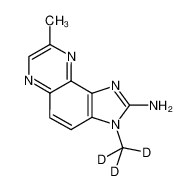 8-甲基-3-(2H3)甲基-3H-咪唑并[4,5-f]喹喔啉-2-胺