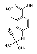 4-[(1-氰基-1-甲基乙基)氨基]-2-氟-N-甲基-苯甲酰胺