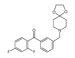 (2,4-difluorophenyl)-[3-(1,4-dioxa-8-azaspiro[4.5]decan-8-ylmethyl)phenyl]methanone 898762-34-0