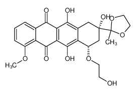 84123-06-8 (8S,10S)-6,8,11-trihydroxy-10-(2-hydroxyethoxy)-1-methoxy-8-(2-methyl-1,3-dioxolan-2-yl)-7,8,9,10-tetrahydrotetracene-5,12-dione