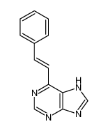 6-[(E)-2-phenylethenyl]-7H-purine