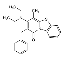 97684-87-2 2-Benzyl-3-diethylamino-4-methyl-1H-pyrido<2,1-b>benzothiazol-1-on