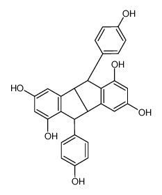 (4bR,5R,9bR,10R)-rel-(-)-4b,5,9b,10-四氢-5,10-二(4-羟基苯基)-茚并[2,1-a]茚-1,3,6,8-四醇