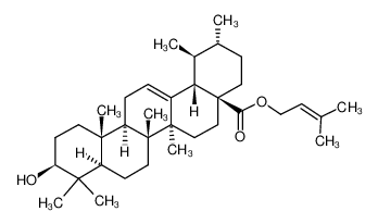 1198208-27-3 spectrum, 3'-methyl-2'-butenyl 3β-hydroxyurs-12-en-28-oate