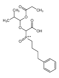 [carboxy-(2-methyl-1-propanoyloxypropoxy)methyl]-oxo-(4-phenylbutyl)phosphanium