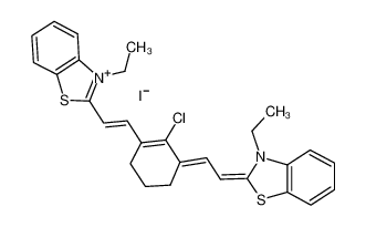 2-[2-[2-chloro-3-[2-(3-ethyl-1,3-benzothiazol-3-ium-2-yl)ethenyl]cyclohex-2-en-1-ylidene]ethylidene]-3-ethyl-1,3-benzothiazole,iodide 65303-15-3