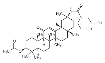 536735-86-1 N',N'-bis(2-hydroxyethyl)-N-[(3β,18β,20β)-3-(acetoxy)-11-oxo-30-norolean-12-en-20-yl]urea