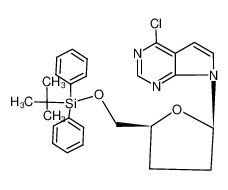 135093-01-5 spectrum, 4-chloro-7-<2,3-dideoxy-5-O-<(1,1-dimethylethyl)diphenylsilyl>-β-D-glycero-pentofuranosyl>-7H-pyrrolo<2,3-d>pyrimidine