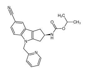 1029692-14-5 (R)-(7-cyano-4-pyridin-2-ylmethyl-1,2,3,4-tetrahydro-cyclopenta[b]indol-2-yl)-carbamic acid isopropyl ester