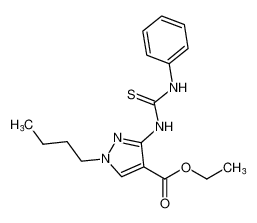 ethyl 1-butyl-3-(3-phenylthioureido)-1H-pyrazole-4-carboxylate