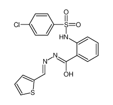 2-[(4-chlorophenyl)sulfonylamino]-N-(thiophen-2-ylmethylideneamino)benzamide