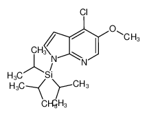 1H-Pyrrolo[2,3-b]pyridine, 4-chloro-5-methoxy-1-[tris(1-methylethyl)silyl]- 926004-73-1