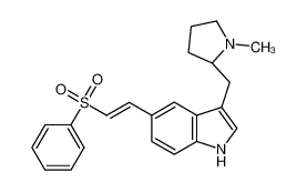 3-{[(2S)-1-Methyl-2-pyrrolidinyl]methyl}-5-[(E)-2-(phenylsulfonyl )vinyl]-1H-indole 362595-66-2