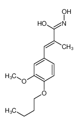 (E)-3-(4-butoxy-3-methoxyphenyl)-N-hydroxy-2-methylprop-2-enamide