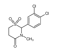 2-(3,4-dichlorophenyl)-3-methyl-1,1-dioxo-1,3-thiazinan-4-one 5571-97-1