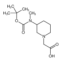 2-[3-[methyl-[(2-methylpropan-2-yl)oxycarbonyl]amino]piperidin-1-yl]acetic acid 1353962-02-3