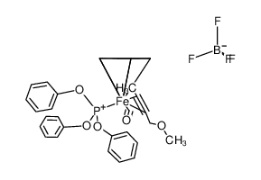 111237-29-7 structure, C29H24BF4FeO5P