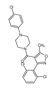 [4-(4-氯苯基)-1-哌嗪基][3-(2,6-二氯苯基)-5-甲基-4-异噁唑基]-甲酮