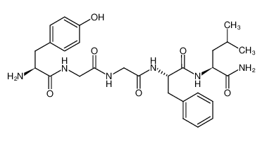 2-[[2-[[2-[[2-[[2-amino-3-(4-hydroxyphenyl)propanoyl]amino]acetyl]amino]acetyl]amino]-3-phenylpropanoyl]amino]-4-methylpentanamide 60117-24-0