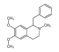 3423-13-0 spectrum, 1-Benzyl-1,2,3,4-tetrahydro-6,7-dimethoxy-2-methyl-isochinolin