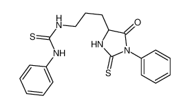 1-[3-(5-oxo-1-phenyl-2-sulfanylideneimidazolidin-4-yl)propyl]-3-phenylthiourea