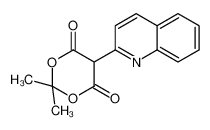 2,2-dimethyl-5-quinolin-2-yl-1,3-dioxane-4,6-dione 83260-82-6