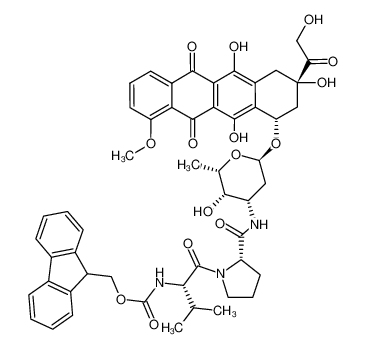 791111-74-5 spectrum, N-[Nα-(9-fluorenylmethoxycarbonyl)valylprolyl]doxorubicine