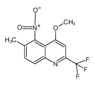 4-METHOXY-6-METHYL-5-NITRO-2-(TRIFLUOROMETHYL)QUINOLINE 175203-62-0