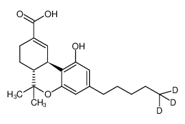 1-hydroxy-6,6-dimethyl-3-(5,5,5-trideuteriopentyl)-6a,7,8,10a-tetrahydrobenzo[c]chromene-9-carboxylic acid 130381-15-6