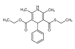 75926-39-5 5-Ethylsulfanylcarbonyl-2,6-dimethyl-4-phenyl-1,4-dihydro-pyridine-3-carboxylic acid ethyl ester