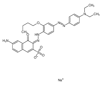 sodium,(3E)-6-amino-3-[[2-butoxy-4-[[4-(diethylamino)phenyl]diazenyl]phenyl]hydrazinylidene]-4-oxonaphthalene-2-sulfonate