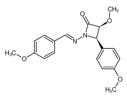 145654-48-4 (3S,4R)-3-methoxy-1-(((E)-4-methoxybenzylidene)amino)-4-(4-methoxyphenyl)azetidin-2-one