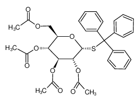 130718-52-4 spectrum, 1-S-trityl-2,3,4,6-tetra-O-acetyl-1-thio-α-D-glucopyranose