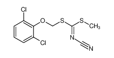 [(2,6-dichlorophenoxy)methylsulfanyl-methylsulfanylmethylidene]cyanamide 109349-02-2