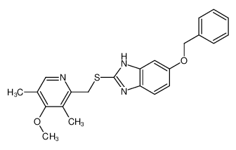 2-[(4-methoxy-3,5-dimethylpyridin-2-yl)methylsulfanyl]-6-phenylmethoxy-1H-benzimidazole 1076198-98-5