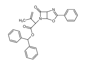 (2R)-3-甲基-2-[(1R,5S)-3-苯基-7-氧代-4-氧杂-2,6-二氮杂双环[3,2,0]庚-2-烯-6-基]-3-丁烯酸二苯甲酯