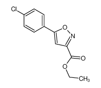 Ethyl 5-(4-chlorophenyl)-1,2-oxazole-3-carboxylate 81282-12-4