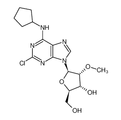 2-[2-chloro-6-(cyclopentylamino)purin-9-yl]-5-(hydroxymethyl)-3-methyloxolane-3,4-diol 205171-12-6