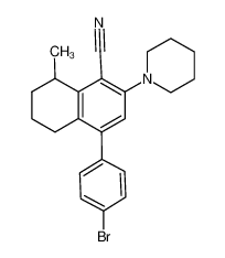 1030247-02-9 4-(4-bromophenyl)-8-methyl-2-(piperidin-1-yl)-5,6,7,8-tetrahydronaphthalene-1-carbonitrile