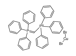 copper(1+),triphenyl-[(triphenyl-$l^{5}-phosphanylidene)methyl]phosphanium,dibromide 20745-98-6