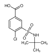 3-[(叔丁基氨基)磺酰基]-4-氯苯甲酸